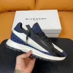 Givenchy Mens Spectre Leather Trimmed Sneakers